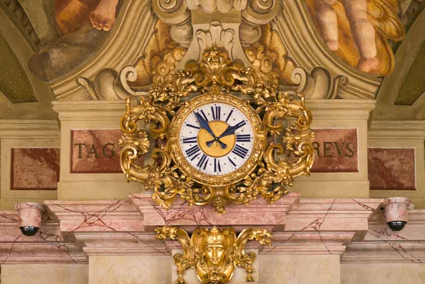 Landtagssaal Clock Palais Niederoesterreich