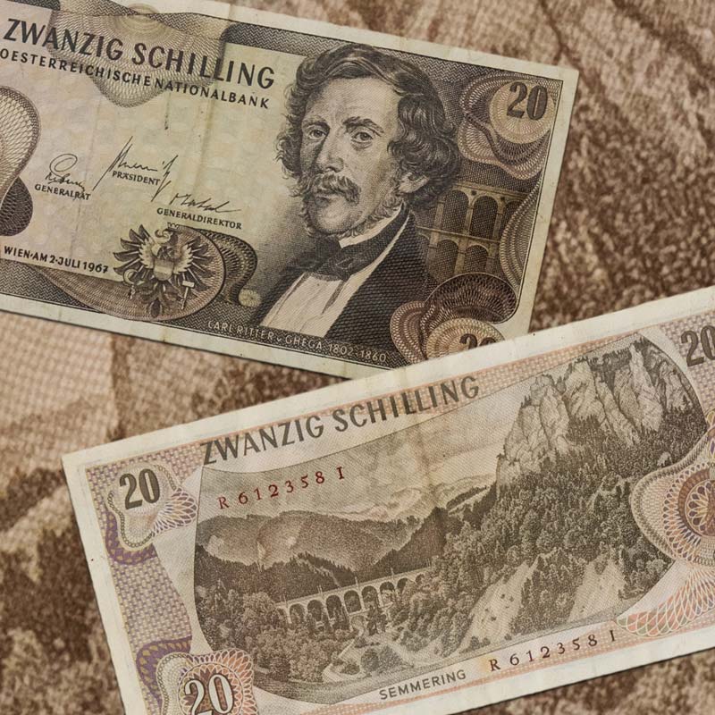 20 Schilling Geldschein